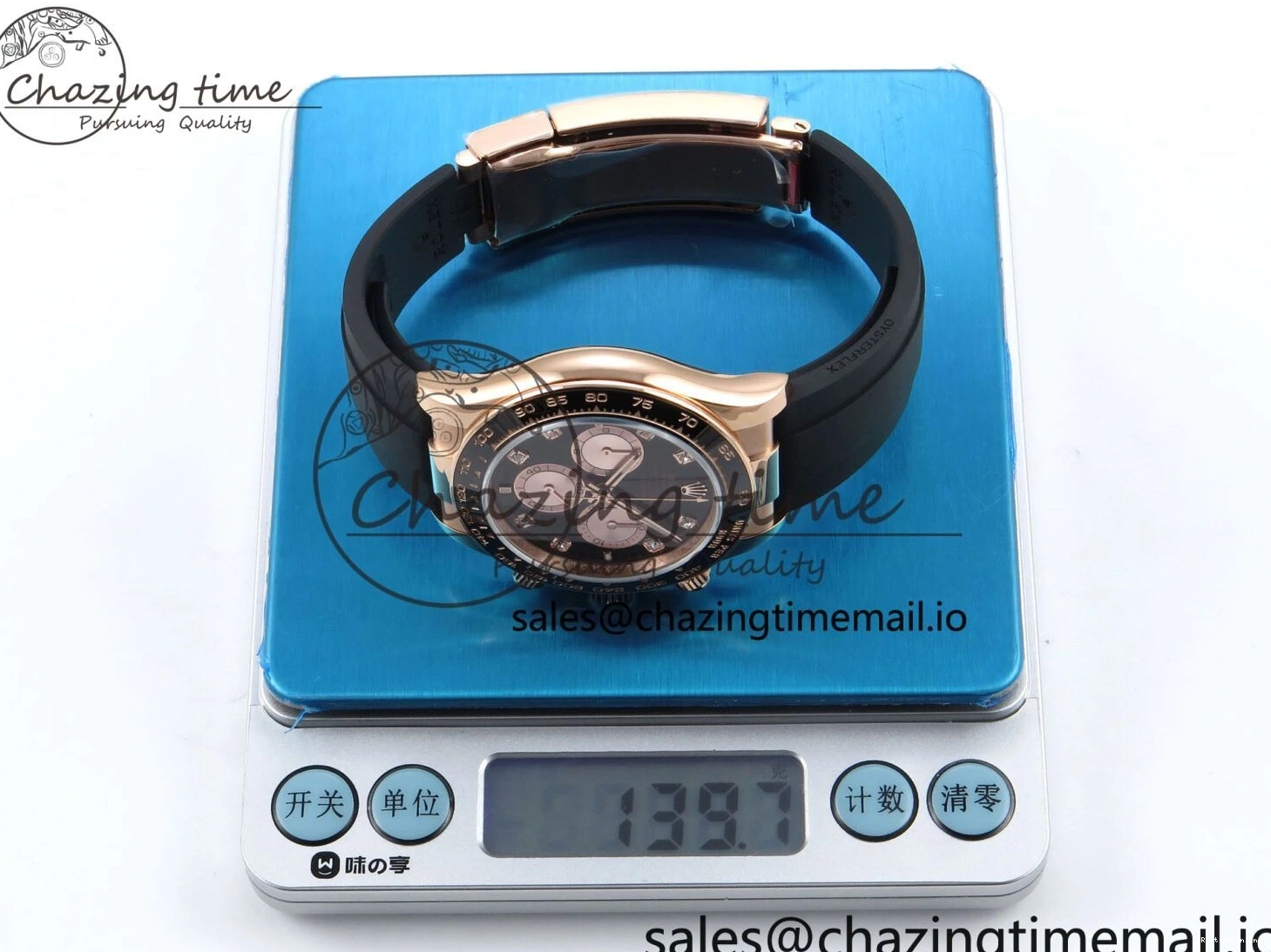 0106 Durable Daytona 126515 QF 1:1 Best Edition Black RG Diamonds Dial on Oysterflex Strap SH4131 V6（Gain Weight） 1207
